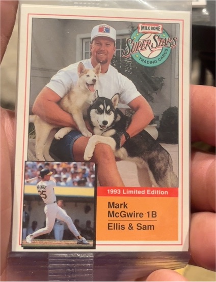 1993 Milk Bone Super Stars #4 Mark McGwire — front