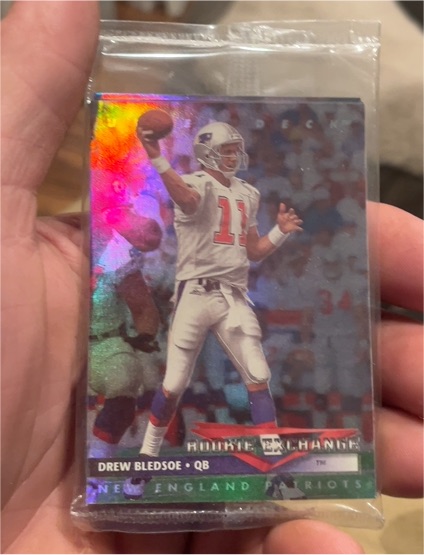 1993 Upper Deck Rookie Exchange #RE2 Drew Bledsoe — front