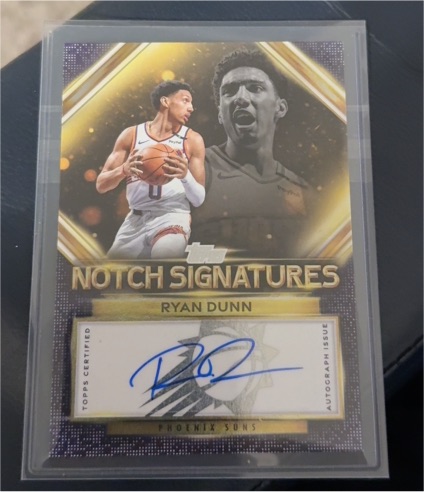 2025-26 Topps Notch Signatures #TNS-RD Ryan Dunn — front