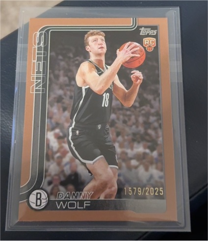 2025 Topps Basketball #1579 Danny Wolf — front