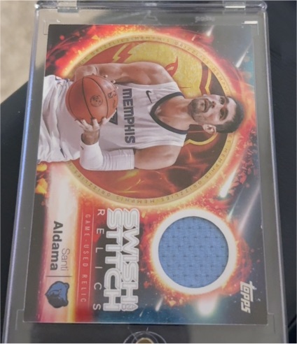 2025-26 Topps Swish Stitch Relics #SST-SA Santi Aldama — front