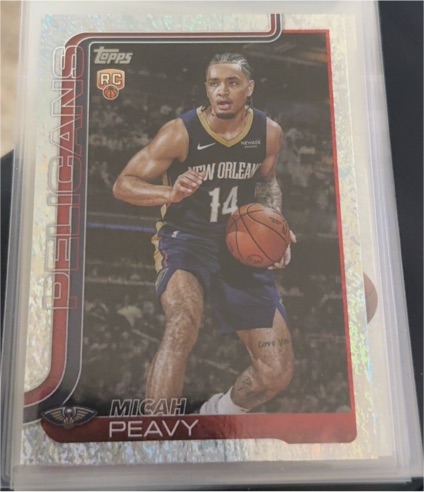 2025-26 Topps #241 Micah Peavy — front