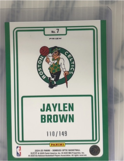 2024-25 Panini Donruss Optic #7 Jaylen Brown — front