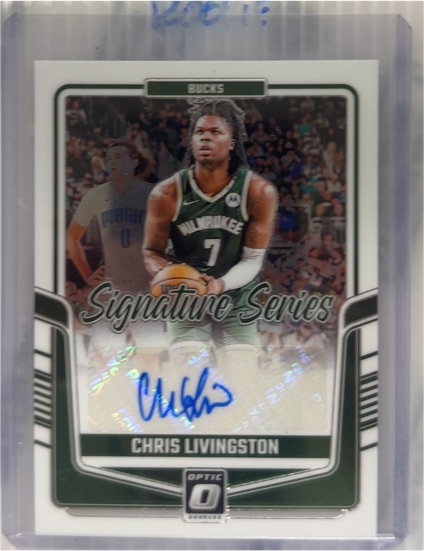 2024-25 Panini Donruss Optic Signature Series #SS-LIV Chris Livingston — front