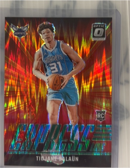 2024-25 Panini Donruss Optic #8 Tidjane Salaun Express Lane Purple Prizm Rookie — front