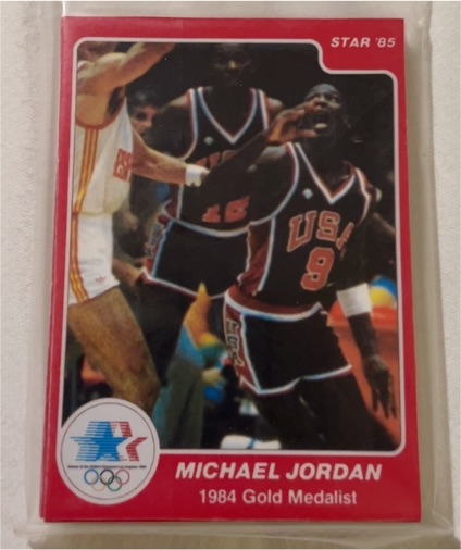 1985 Star #9 Michael Jordan 1984 Gold Medalist — front