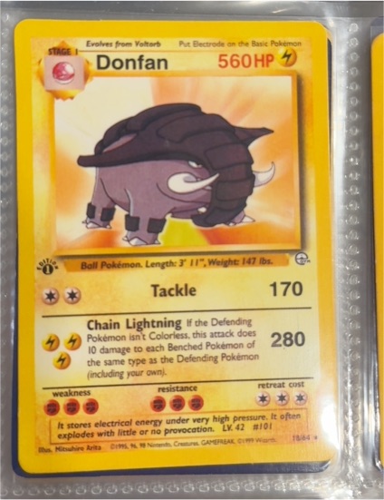 1999 Pokemon #12 Donfan — front