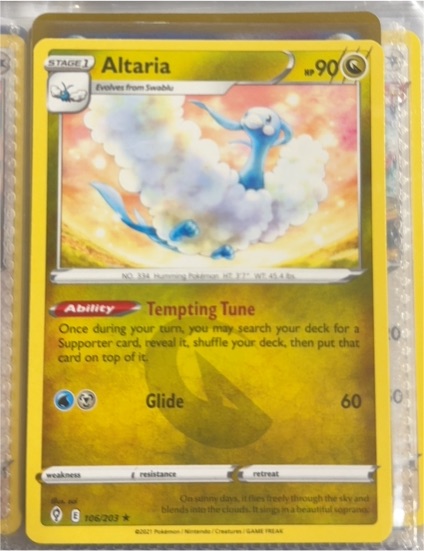 2021 Pokémon TCG Evolving Skies #106 Altaria — front