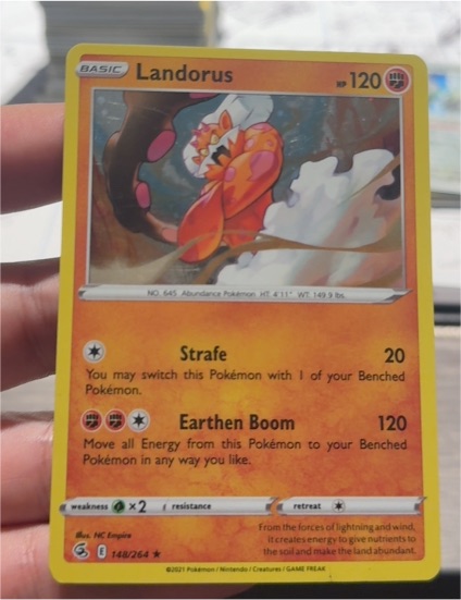 2021 Pokémon Fusion Strike #148 Landorus — front