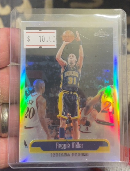 1999-2000 Topps Chrome #160 Reggie Miller — front