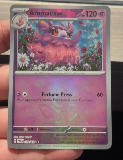 2023 Pokémon Scarlet & Violet Prismatic Evolutions #039 Aromatisse — front