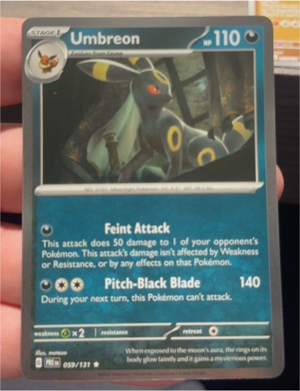2022 Pokémon TCG Scarlet & Violet Prismatic Evolutions #059 Umbreon — front