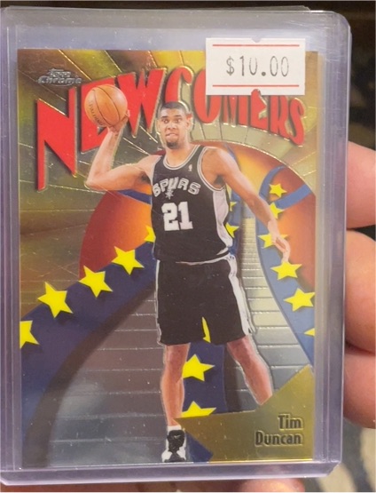 1998-99 Topps Chrome Season's Best Newcomers #SB26 Tim Duncan — front