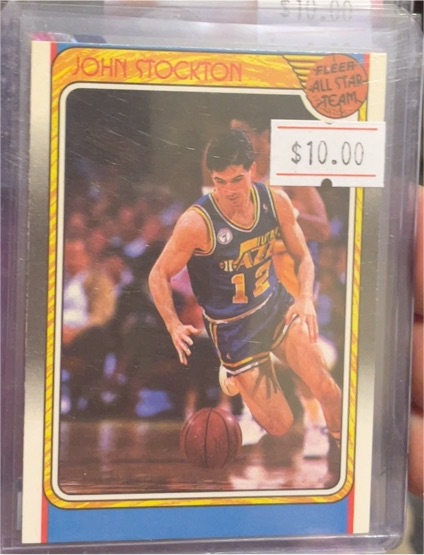 1988 Fleer #127 John Stockton All-Star Team — front