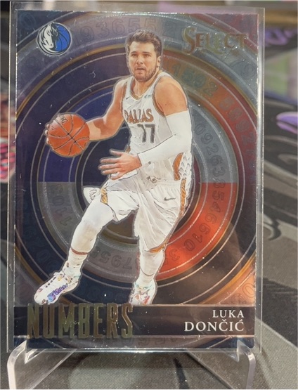 2020-21 Panini Select #6 Luka Dončić Numbers Insert — front