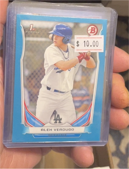 2014 Bowman Draft #DP59 Alex Verdugo 1st Bowman Rookie Card — front