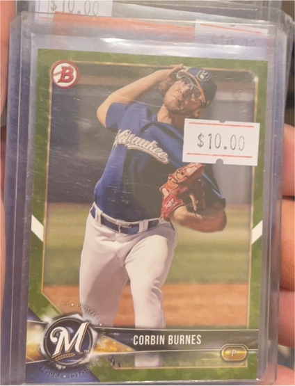 2018 Bowman Prospects #BP132 Corbin Burnes — front