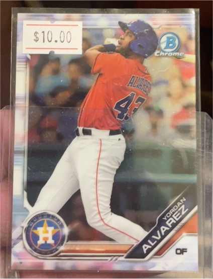 2019 Bowman Chrome Prospects #BCP-123 Yordan Alvarez — front