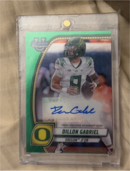 2024 Bowman Chrome University #PA-DGA Dillon Gabriel — front