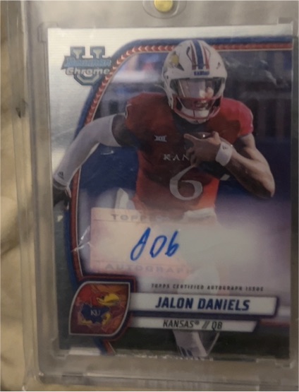 2024 Bowman University Chrome #PA-JDN Jalon Daniels Prospect Autographs — front
