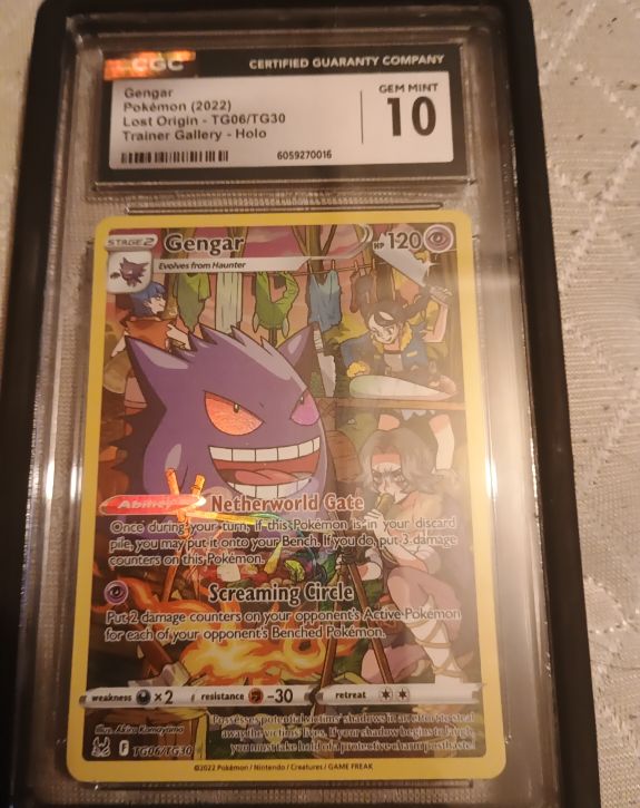 2022 Pokémon Lost Origin #TG06 Gengar Trainer Gallery Holo — front