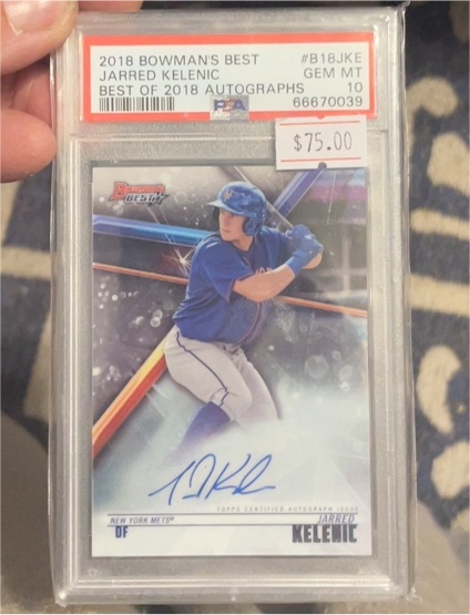2018 Bowman's Best #B18-JKE Jarred Kelenic — front