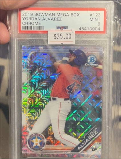 2019 Bowman Chrome Mega Box #123 Yordan Alvarez — front