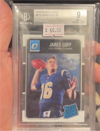 2016 Donruss Optic #172 Jared Goff Rated Rookie — front