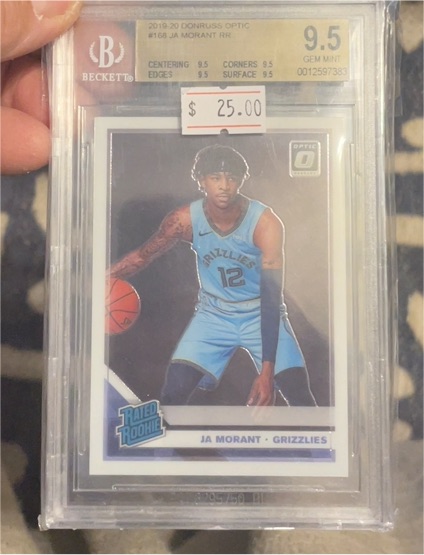 2019-20 Donruss Optic #168 Ja Morant Rated Rookie — front