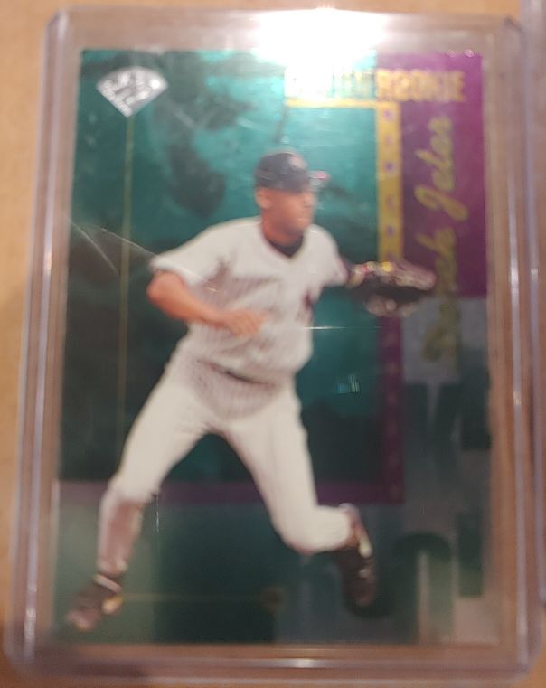 1996 Leaf #211 Derek Jeter Press Proofs Silver — front