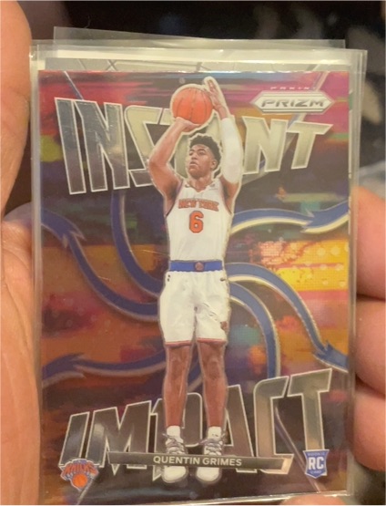 2021-22 Panini Prizm Instant Impact #21 Quentin Grimes Rookie — front