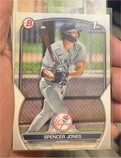 2023 Bowman #BP-139 Spencer Jones — front