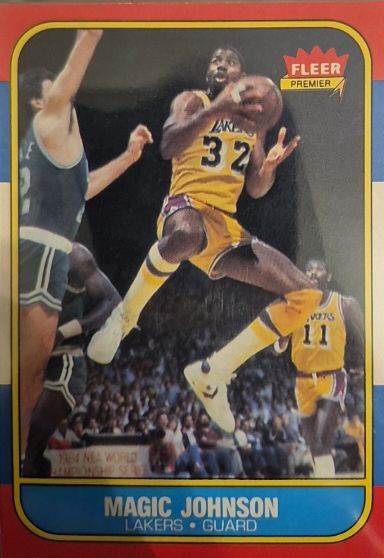 1986 Fleer #92 Magic Johnson — front