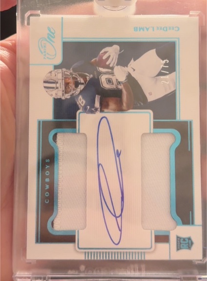 2020 Panini One #21 CeeDee Lamb — front