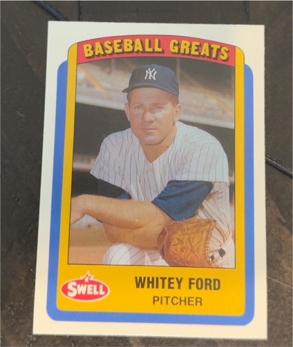 1990 Swell Baseball Greats #8 Whitey Ford — front