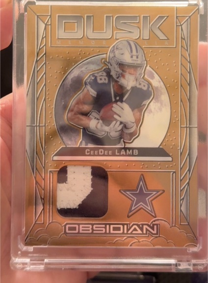 2024 Panini Obsidian Dusk Memorabilia CeeDee Lamb — front