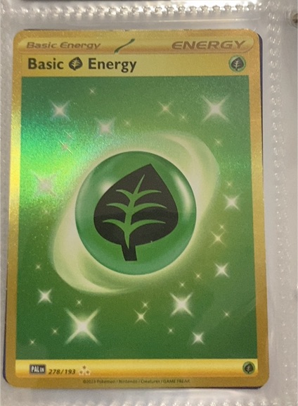 2023 Pokémon Paldea Evolved #278 Basic Grass Energy — front