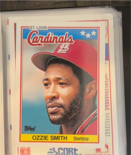 1988 Topps Mini #72 Ozzie Smith — front