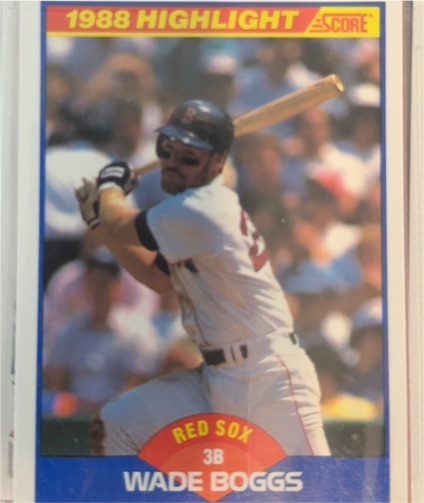 1989 Score #654 Wade Boggs — front