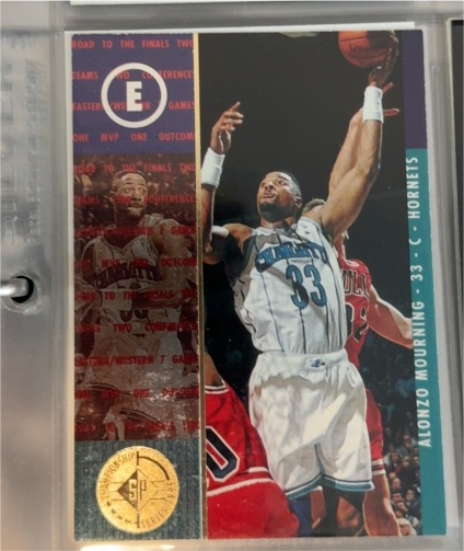 1994-95 SP Championship #3 Alonzo Mourning — front
