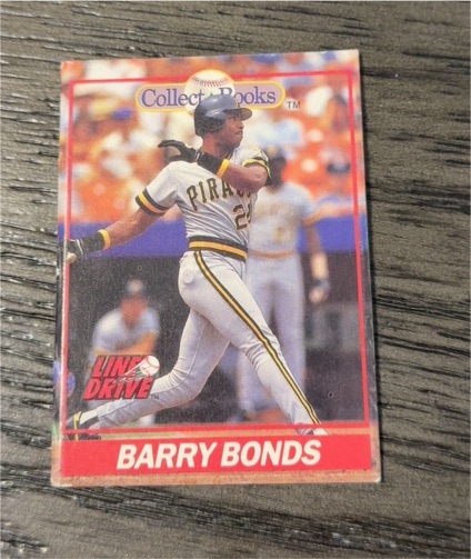 1991 Line Drive Collect-A-Books #26 Barry Bonds — front