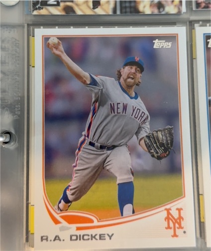 2013 Topps #43 R.A. Dickey — front