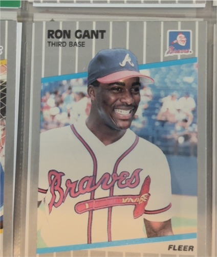 1989 Fleer #590 Ron Gant — front