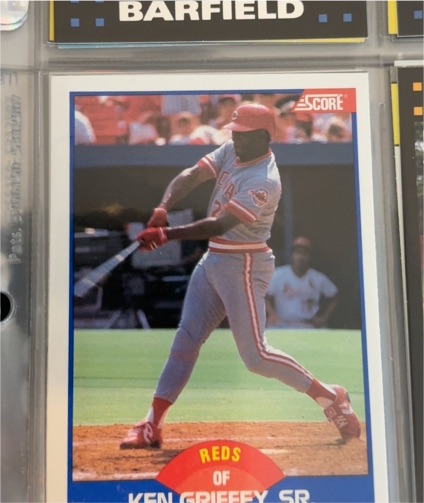 1989 Score #609 Ken Griffey Sr — front