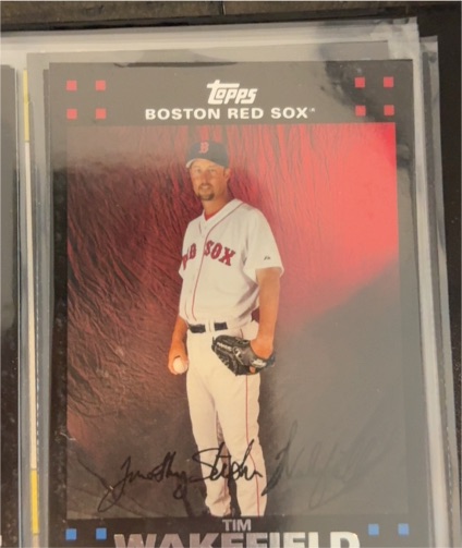2008 Topps Boston Red Sox Tim Wakefield — front