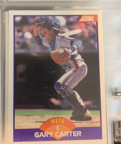 1989 Score #240 Gary Carter — front