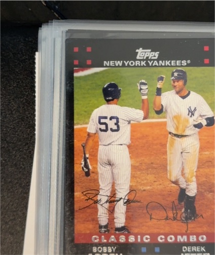 2007 Topps #327 Bobby Abreu & Derek Jeter Classic Combo — front