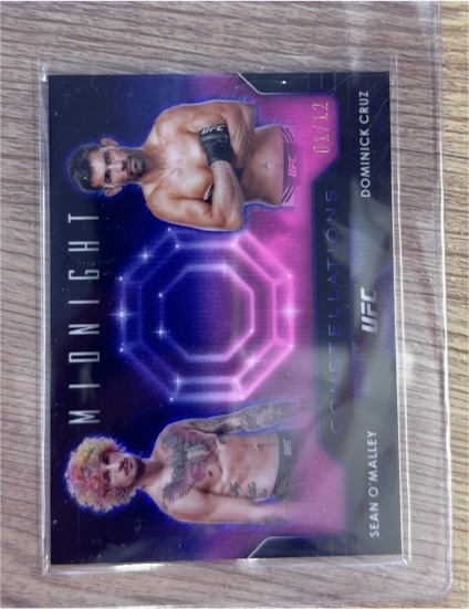 2024 Topps Midnight UFC Constellations #CO-12 Sean O'Malley/Dominick Cruz — front