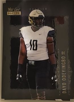 2021 Wild Card Matte #MBC-34 Dayo Odeyingbo — front