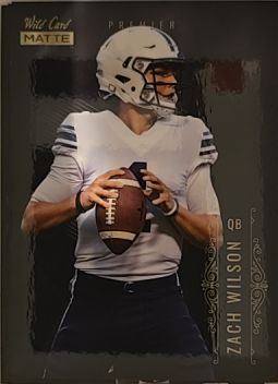 2021 Wild Card Matte #MBC-5 Zach Wilson — front